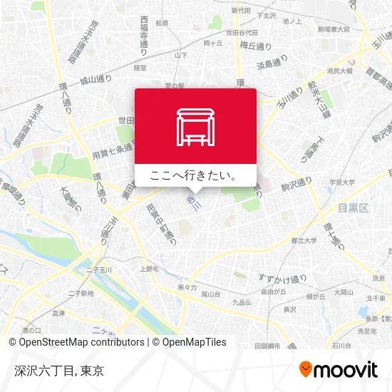 深沢六丁目地図
