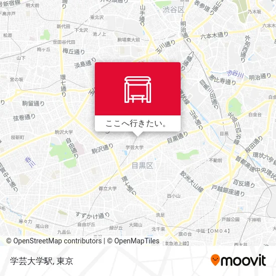 学芸大学駅地図