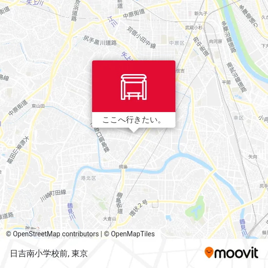 日吉南小学校前地図