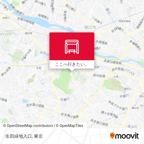 生田緑地入口地図