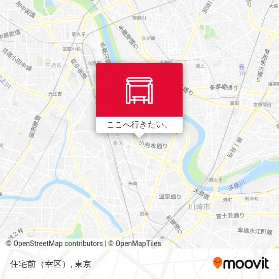 住宅前（幸区）地図