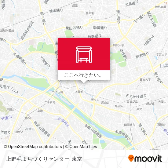 上野毛まちづくりセンター地図