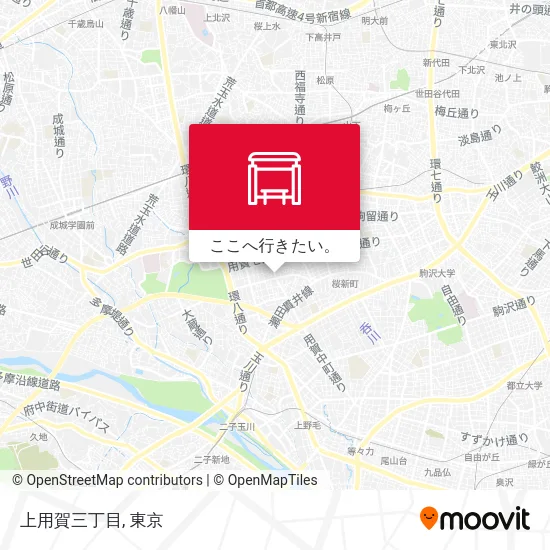 上用賀三丁目地図