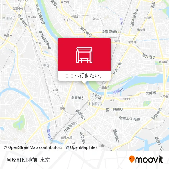 河原町団地前地図