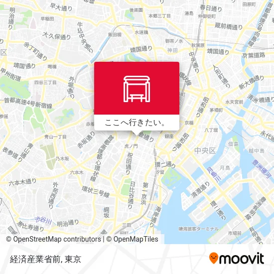 経済産業省前地図