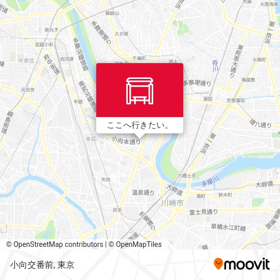 小向交番前地図