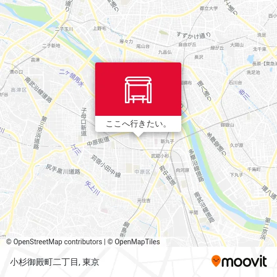 小杉御殿町二丁目地図