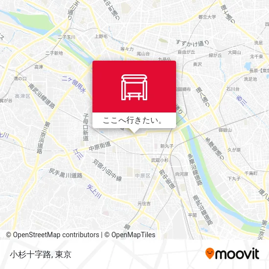 小杉十字路地図
