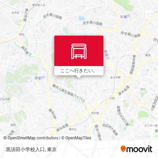 黒須田小学校入口地図