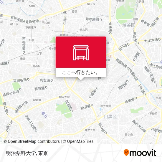 明治薬科大学地図