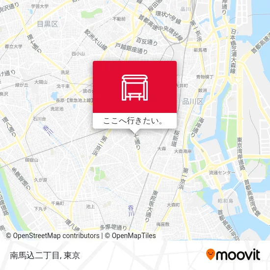 南馬込二丁目地図