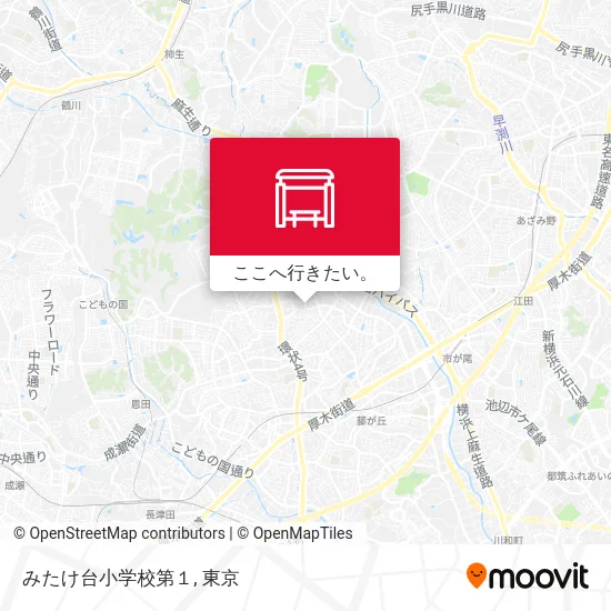 みたけ台小学校第１地図
