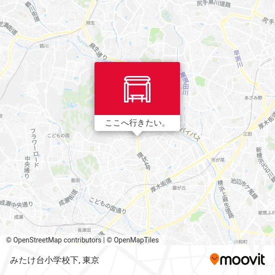 みたけ台小学校下地図