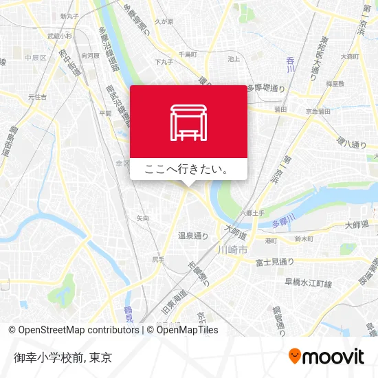 御幸小学校前地図