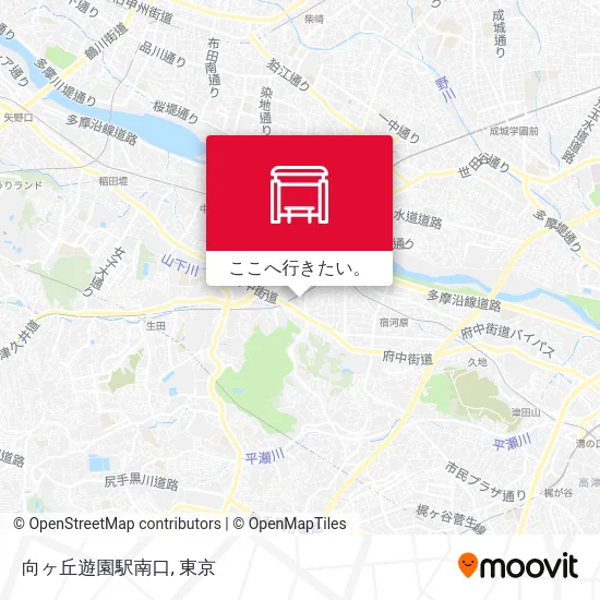向ヶ丘遊園駅南口地図