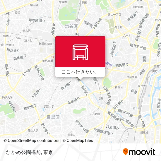 なかめ公園橋前地図