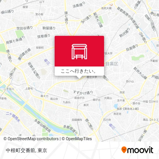 中根町交番前地図