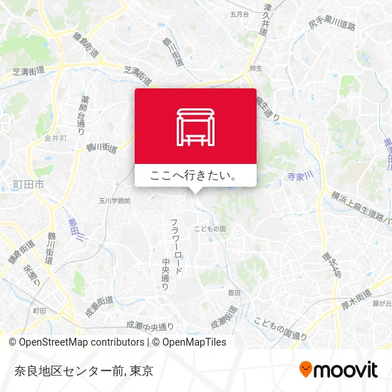 奈良地区センター前地図