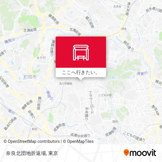 奈良北団地折返場地図