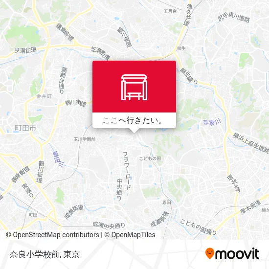 奈良小学校前地図