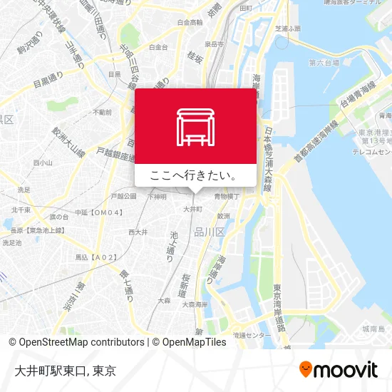 大井町駅東口地図