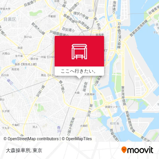 大森操車所地図