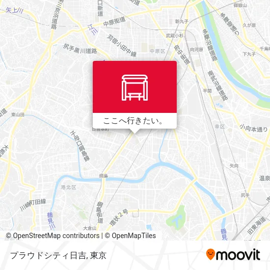 プラウドシティ日吉地図