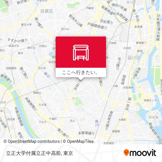 立正大学付属立正中高前地図