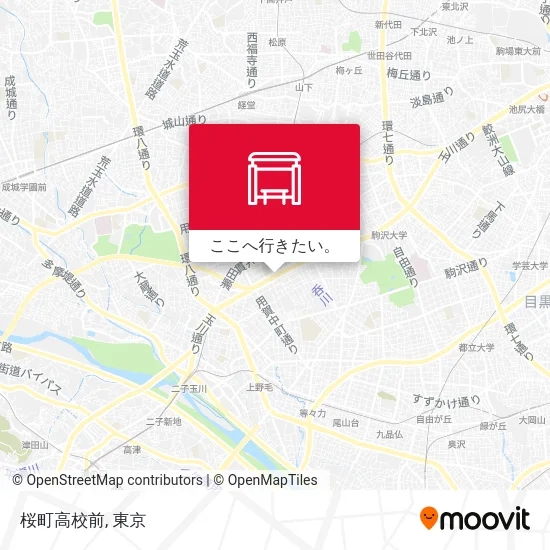 桜町高校前地図