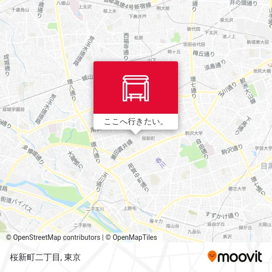 桜新町二丁目地図