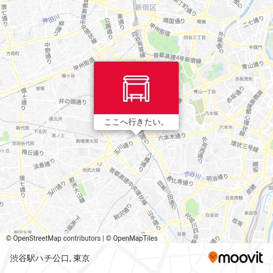 渋谷駅ハチ公口地図
