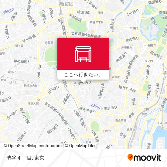 渋谷４丁目地図