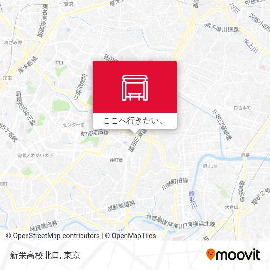 新栄高校北口地図