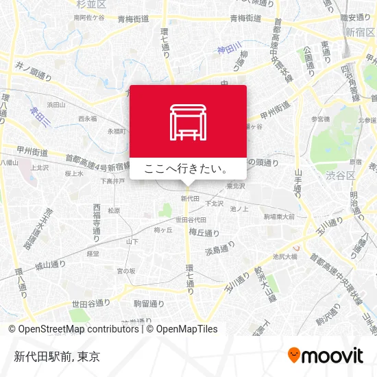 新代田駅前地図