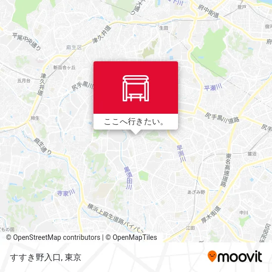 すすき野入口地図