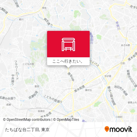 たちばな台二丁目地図