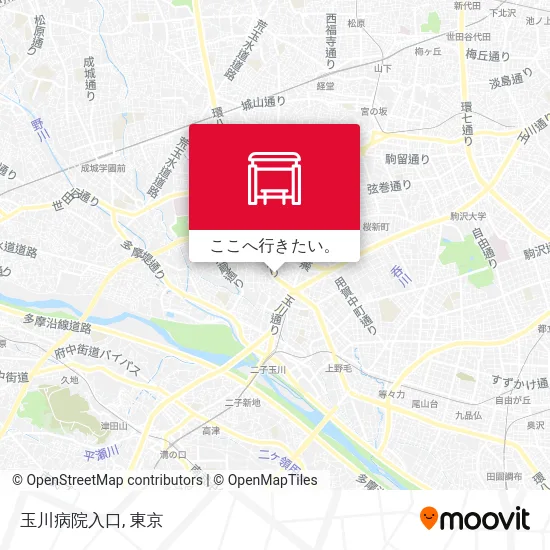 玉川病院入口地図