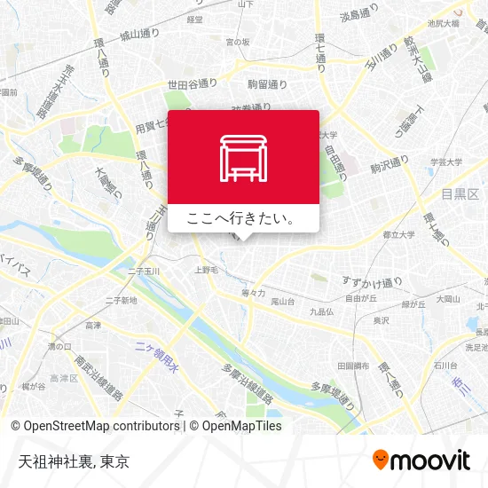 天祖神社裏地図