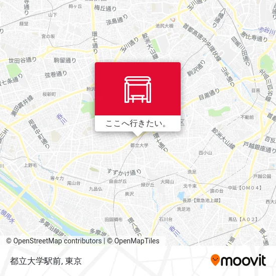 都立大学駅前地図