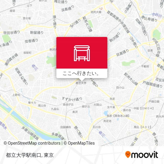 都立大学駅南口地図