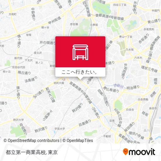 都立第一商業高校地図