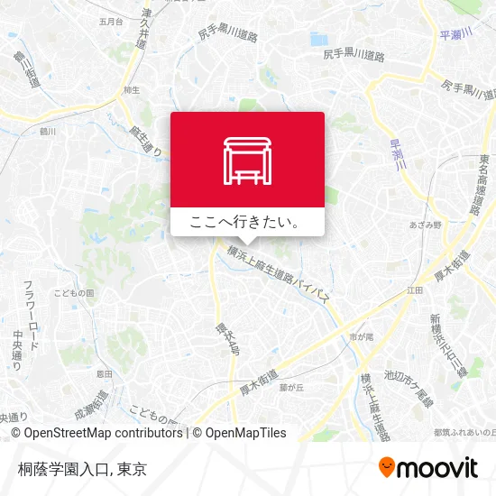 桐蔭学園入口地図