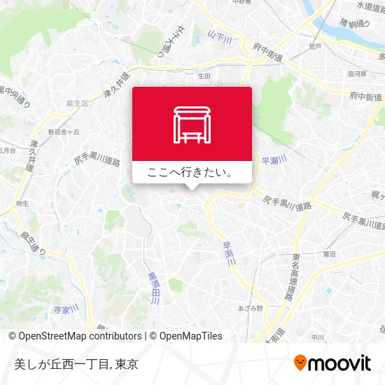 美しが丘西一丁目地図