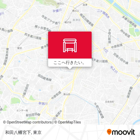 和田八幡宮下地図