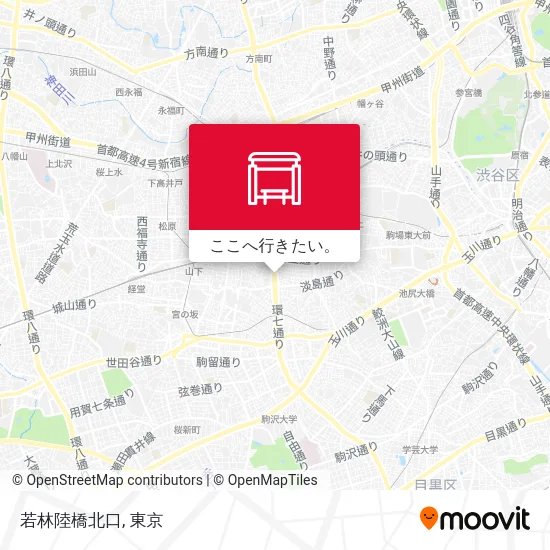 若林陸橋北口地図