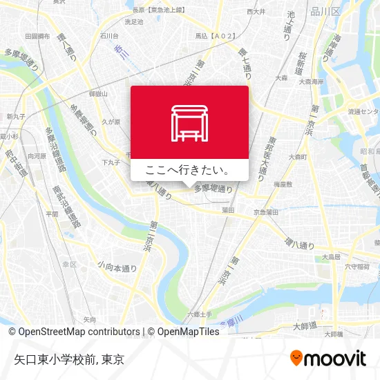 矢口東小学校前地図