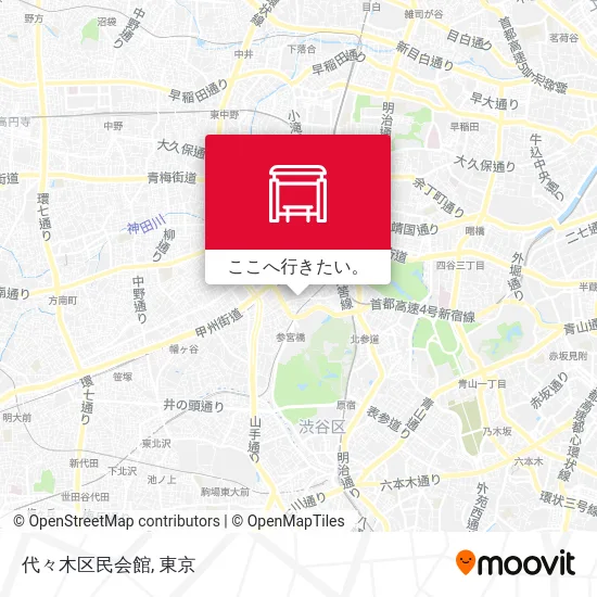 代々木区民会館地図