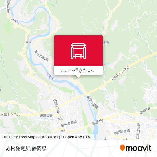 赤松発電所地図