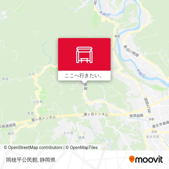 岡穂平公民館地図