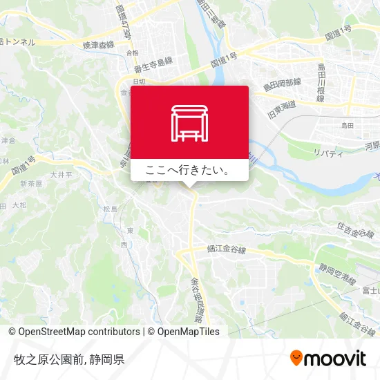 牧之原公園前地図